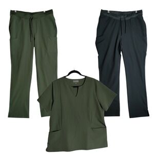 Lot Of Mandala Scrub Pants And Shirt Pants XlL Tall Shirt XL